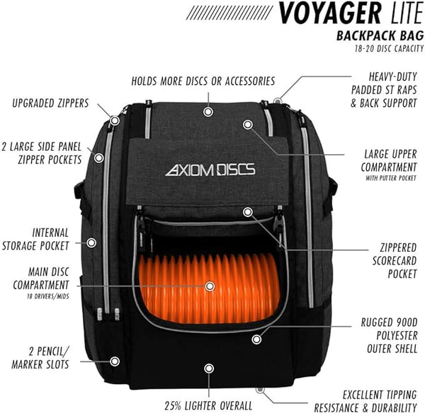 Axiom Voyager Lite - Disc Golf Backpack Axiom Axiom discs Backpack Bag Bags Disc Bag disc golf backpack Disc Golf Bag DSHIP