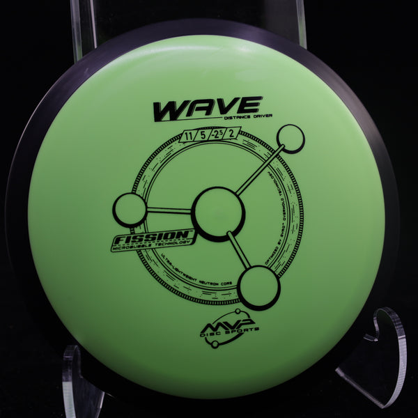MVP - Wave - Fission - Distance Driver 155-159 GREEN BRIGHT 159 distance Distance Driver Driver Fission high speed driver Mi robubble microbubble MVP MVP Disc Sports stabel stable wave