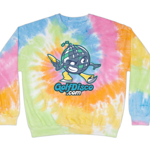 Sweatshirt "Golfdisco" Tie-Dye - unisex style Crew neck disc golf DTG golfdisco Men's Clothing Sweatshirts Tie-dye Unisex Women's Clothing