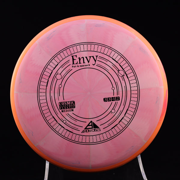 Axiom - Envy - Cosmic Electron - Medium - Putt & Approach 170-175 6 PINK ORANGE 171 APPROACH PUTTER Cosmic disc golf discs disc golf discs for sale discs Driving putter electron envy Putt and Approach Putter Putting z