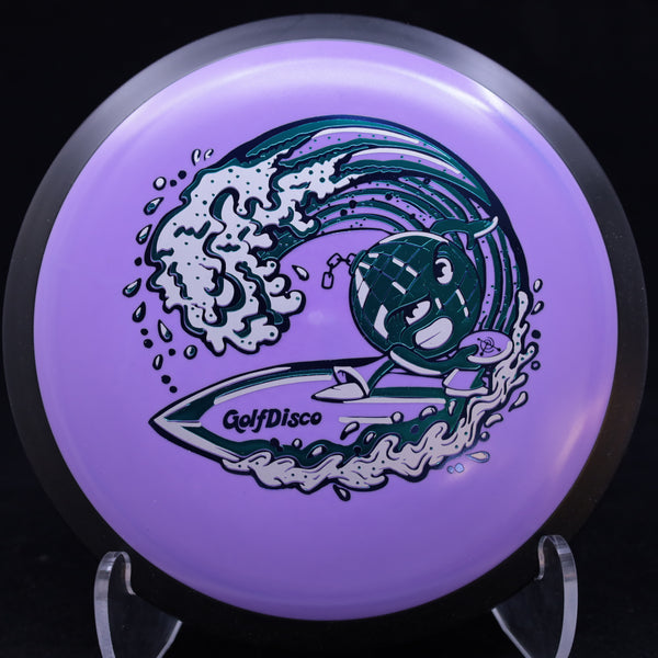 MVP - Wave - Fission - Distance Driver - GolfDisco Original "Surf N Disc" featuring GolfDisco Dude Mascot 160-164 PURPLE LIGHT 161 distance Distance Driver Driver Fission high speed driver Mi robubble microbubble MVP MVP Disc Sports stabel stable wave