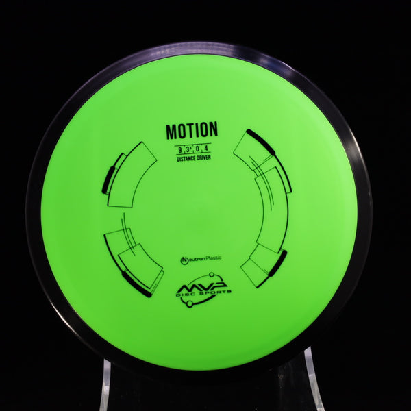 MVP - Motion - Neutron - Distance Driver 165-169 9 LIME GREEN 168 Disc Golf distance Distance Driver FOREHAND headwind Headwind Driver motion MVP MVP Disc Sports mvpdiscsport Overstable