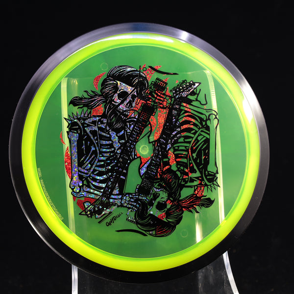 MISPRINTS - MVP - Inertia - Proton - GolfDisco Originals "Rock N' Roller" 6 GREEN 172 GOLFDISCO ORIGINALS misprints skeleton skeleton stamp skeleton stampmusic stamp skeletons