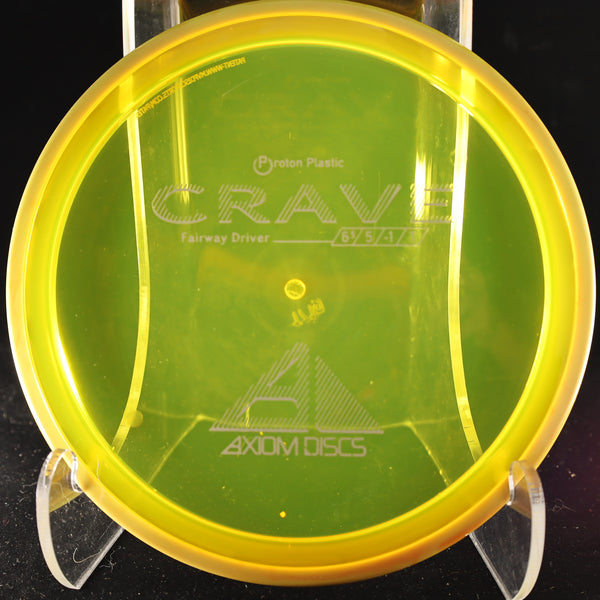 Axiom - Crave - Proton - Fairway Driver 170-175 YELLOW YELLOW ORANGE 171 axiom crave disc golf discs disc golf discs for sale discs fairway fairway driver hokom mvp proton