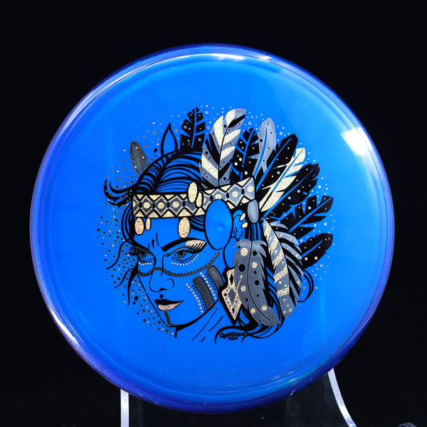 Axiom - Pyro - Prism Plasma - GolfDisco Original "Hurit" 34 BLUE 177 Axiom discs axiom prism axiom prism plasma pyro axiom prism plasma pyro midrange golf disc HURIT Prism Plasma prism plasma pyro pyro