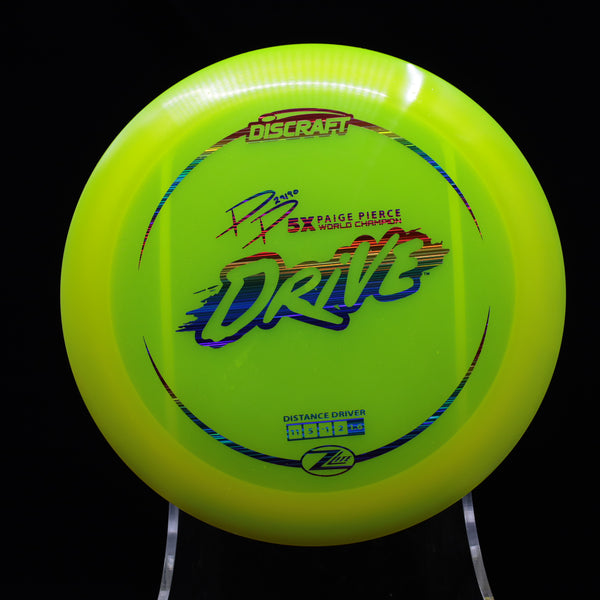 Discraft - Drive - Z Lite - Paige Pierce Signature Distance Driver 1 YELLOW RAINBOW 157 Discraft Paige Pierce Drive Discraft Paige Pierce prototype driver