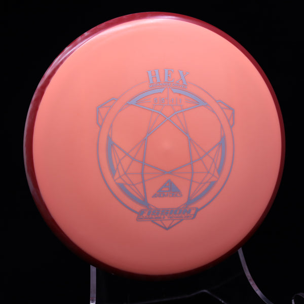 Axiom - Hex - Fission - Midrange 160-164 7 ORANGE RED 160 axiom Disc Golf disc golf discs disc golf discs for sale discs hex march newsletter mid Mid-Range midrange midrange driver mvp Neutron stable straigh swirly understablem