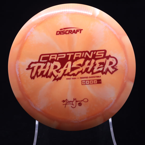 Discraft - Captain's Thrasher - First Run - Missy Gannon Signature 1 ORANGE RED 174 captains thrasher discraft captain's thrasher discraft thrasher gannon missy missy gannon thrasher Thrasher