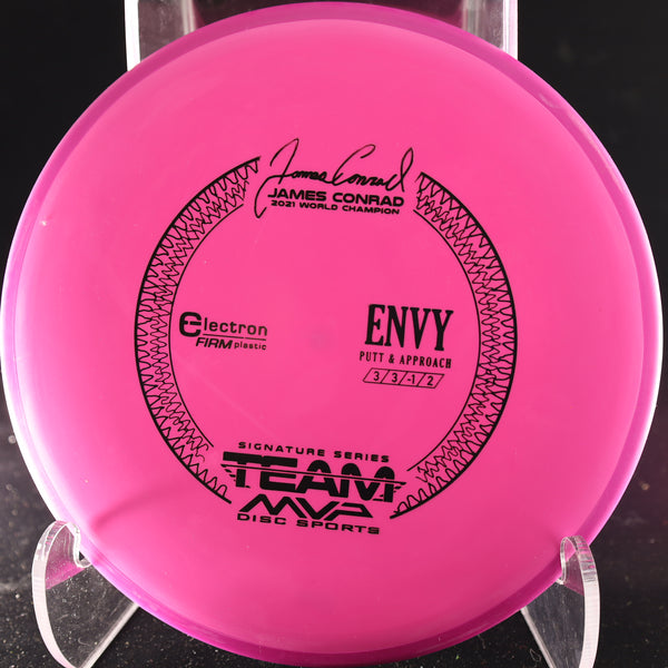 Axiom - Envy - Electron FIRM - James Conrad Signature Edition 170-175 1 PINK PINK 174 Appoach Approach Axiom Axiom discs conrad disc golf discs disc golf discs for sale discs envie envy james jamesconrad MVP MVP Disc Sports put putt Putt and Approach Putter Putter Pocket Putting z