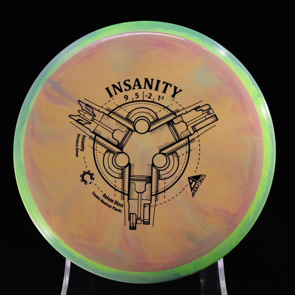 Axiom - Insanity - Cosmic Neutron - Distance Driver 165-169 14 BURLYWOOD CYAN GREEN 166 Axiom Axiom discs axiom neutron cosmic Disc Golf disc golf discs disc golf discs for sale discs Driver insanity MVP MVP Disc Sports neutron Stable Understable