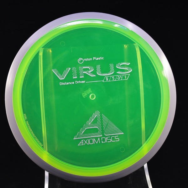 Axiom - Virus - Proton - Distance Driver 160-164 21 GREEN TEAL 161 AXIOM Disc Golf disc golf discs disc golf discs for sale discs distance Distance Driver MVP proton understable VIRUS