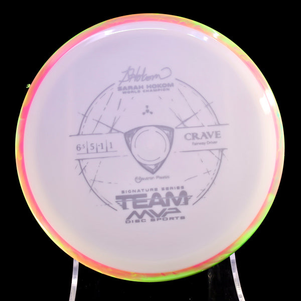 Axiom - Crave - Neutron - Sara Hokom Team Series 155-159 17 WHITE PINK GREEN 159 axiom crave disc golf discs disc golf discs for sale discs fairway fairway driver hokom neutron Sarah signature signature series sitnature team team mvp z