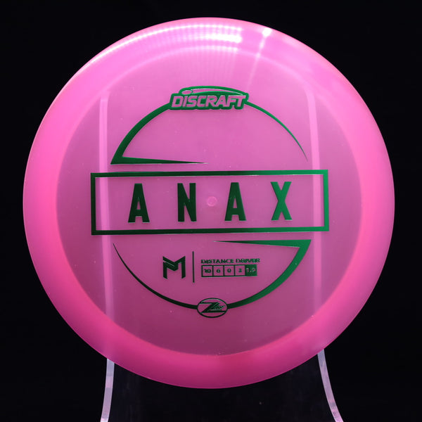 Discraft - Anax - Z Lite - Distance Driver PINK GREEN 163 anax disc anax discraft anax flight numbers big z anax discraft anax flight numbers