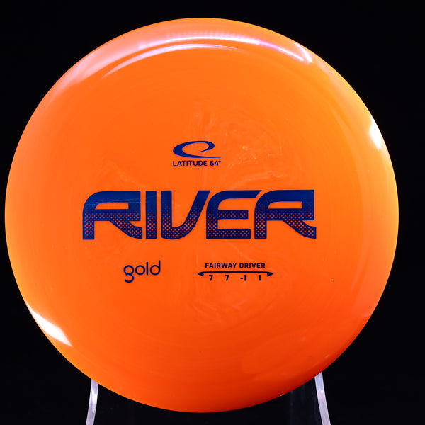 Latitude 64 - River - Gold - Fairway Driver ORANGE BLUE 176 64 latitude mid Mid-Range mid-range-midrange midrange opto river stable sweden swedish Trilogy understable