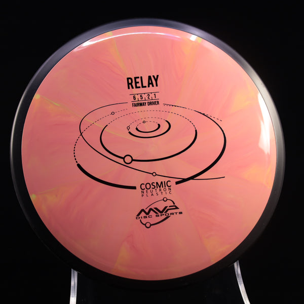 MVP - Relay - Cosmic Neutron - Fairway Driver 160-164 30 CORAL RED 164 Beginner Friendly cosmic Fairway Fairway Driver Gyro MVP MVP Disc Sports neutron relay understable