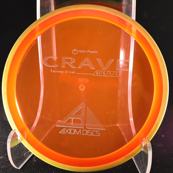 Axiom - Crave - Proton - Fairway Driver 170-175 ORANGE ORANGE YELLOW 171 axiom crave disc golf discs disc golf discs for sale discs fairway fairway driver hokom mvp proton