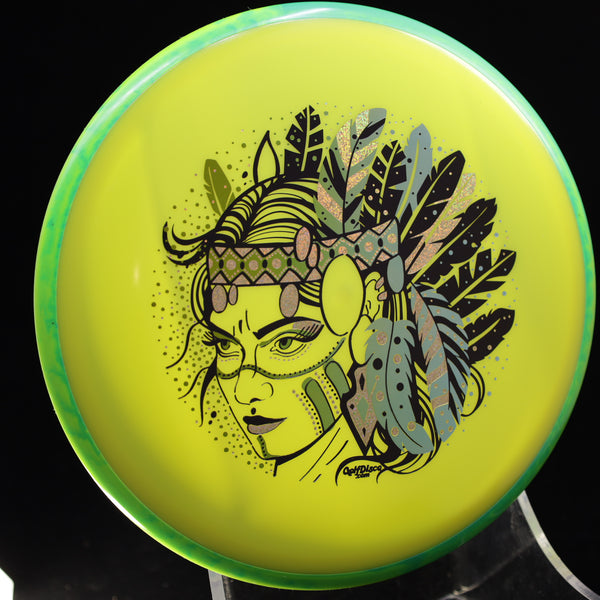 Axiom - Hex - Neutron - GolfDisco Originals "Hurit" 6 YELLOW 176 axiom Disc Golf disc golf discs disc golf discs for sale discs GOLFDISCO ORIGINALS hex HURIT mid Mid-Range midrange midrange driver mvp Neutron stable straigh swirly understablem