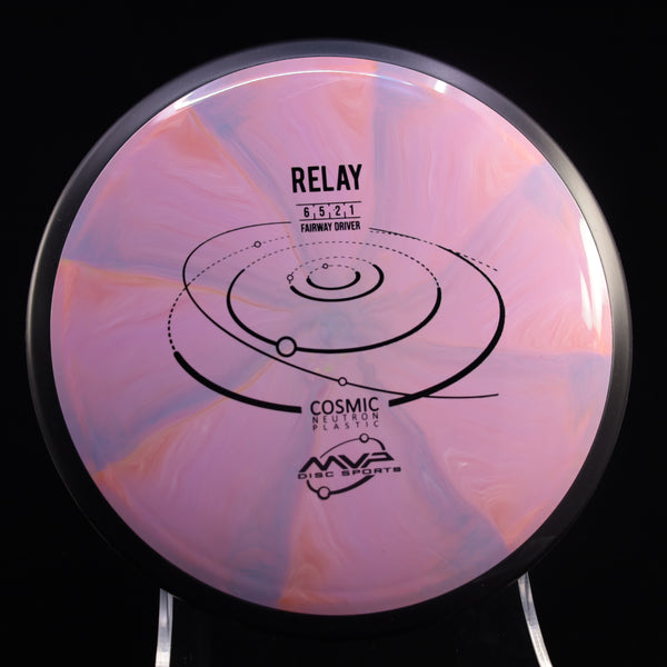 MVP - Relay - Cosmic Neutron - Fairway Driver 165-169 23 PINK-VIOLET 168 Beginner Friendly cosmic Fairway Fairway Driver Gyro MVP MVP Disc Sports neutron relay understable