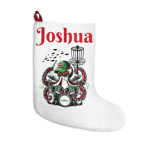 Christmas Stocking "personalize with name" Otto christmas disc golf stamp - A GolfDisco Originals custom stamp One size christmas discgolf christmas otto personalize your stocking