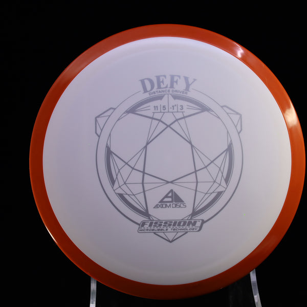 Axiom - Defy - Fission - Distance Driver 165-169 50 WHITE ORANGE 167 Axiom Axiom discs axiom fission defy defy Fission fission defy