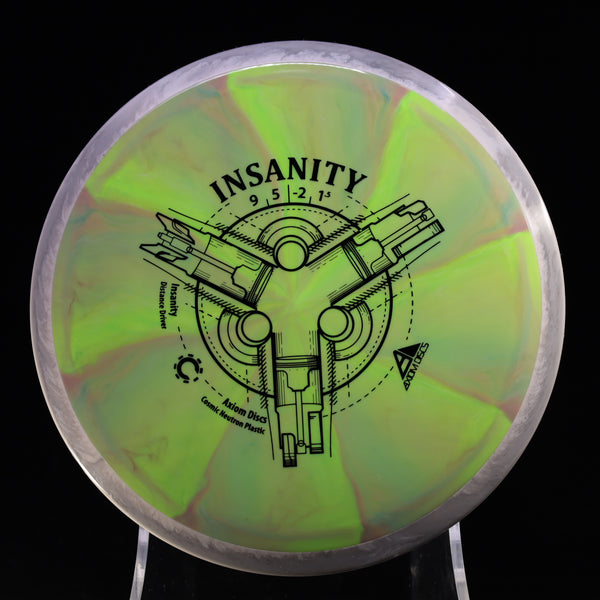 Axiom - Insanity - Cosmic Neutron - Distance Driver 165-169 10 GREEN GRAY 169 Axiom Axiom discs axiom neutron cosmic Disc Golf disc golf discs disc golf discs for sale discs Driver insanity MVP MVP Disc Sports neutron Stable Understable