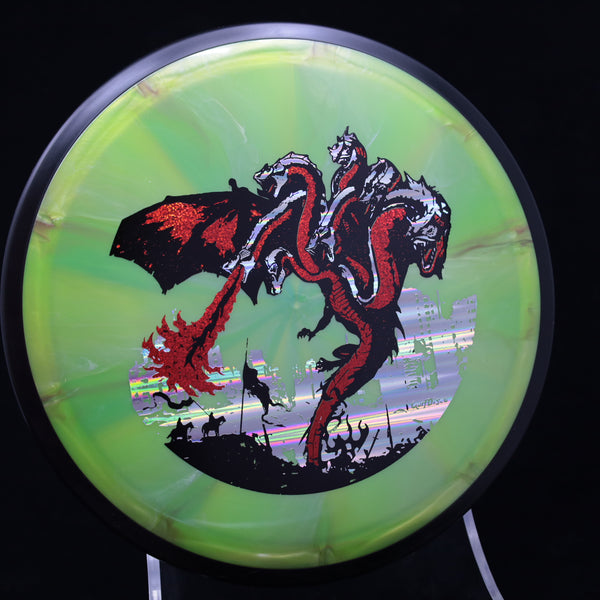 MVP - Plasma Servo - "THE DRAGON" A GolfDisco original custom stamp design 10 GREEN 166 GOLFDISCO ORIGINALS MVP MVP Disc Sports servo