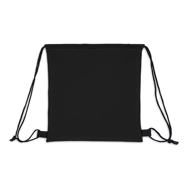 Drawstring Bag, HURIT, our exclusive disc stamp design on a bag - 14" x 13" - black back