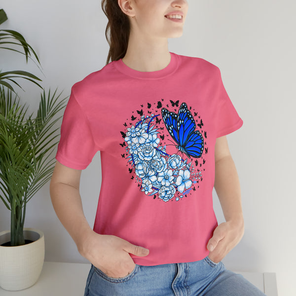 T shirt "BUTTERFLY EFFECT"    Unisex Adult Size short sleeve Jersey tee, shirt GolfDisco exclusive stamp design