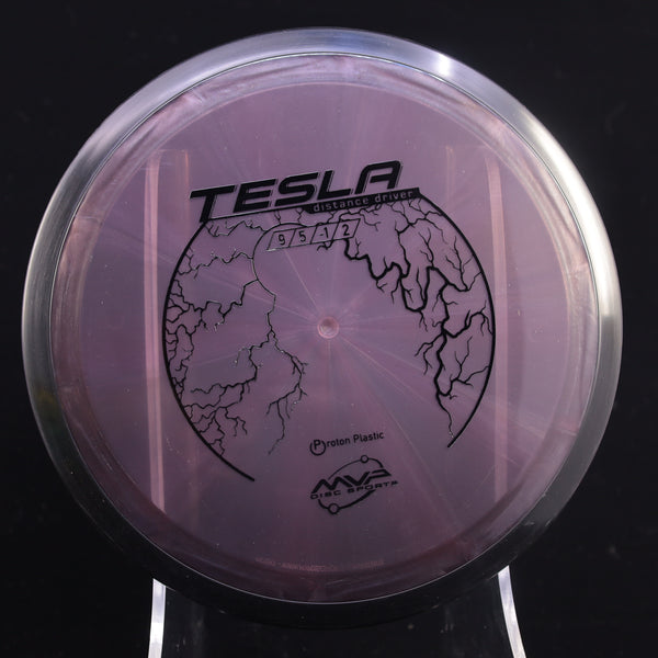 MVP - Tesla - Proton - Distance Driver 165-169 13 GRAY PLUM 168 control driver distance Distance Driver Driver MVP MVP Disc Sports mvpdiscsport neutron tesla