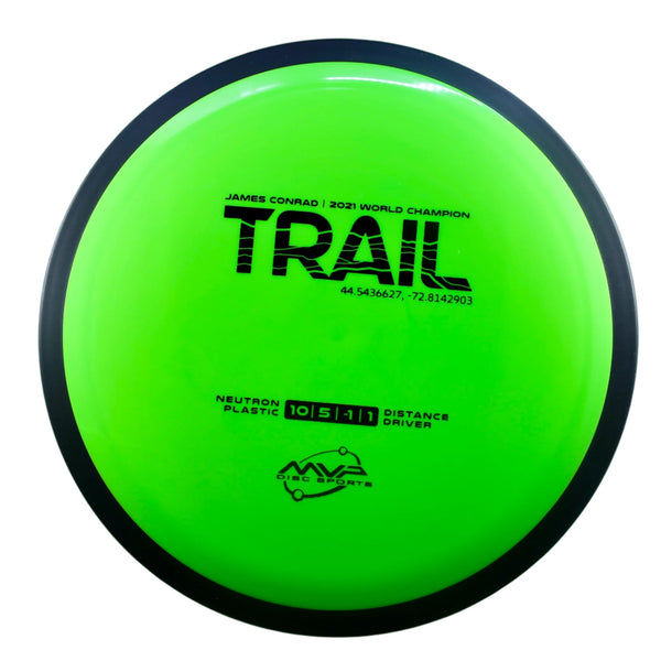 MVP - Trail - Neutron - James Conrad Line Distance Driver 165-169 47 LIME GREEN 168 James Conrad Line MVP MVP Disc Sports MVP Neutron MVP Trail release date neutron