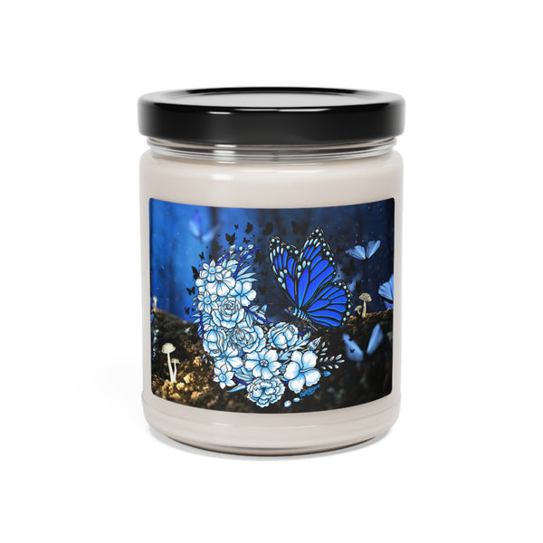 Scented Soy Candle, 9oz glass jar " BUTTERFLY EFFECT" 5 scents to choose from.   A GolfDisco exclusive stamp design  100% soy wax blend, 100% cotton wick