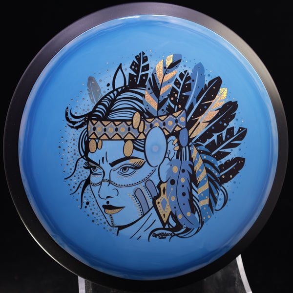 MVP - Trail - Neutron - GolfDisco Originals "Hurit" triple foil- custom stamp design 26 BLUE 172 GOLFDISCO ORIGINALS HURIT HURIT INDIAN STAMP James Conrad Line MVP MVP Disc Sports MVP Neutron MVP Trail release date neutron