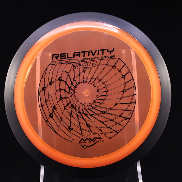 MVP - Relativity - Proton - Distance Driver 170-175 6 ORANGE 174 Distance Driver Driver MVP MVP Disc Sports Neutron Relativity Understable