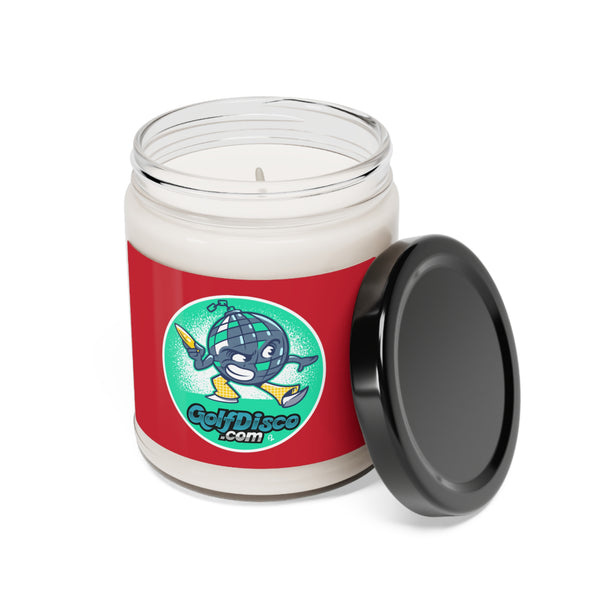 Scented Soy Candle, 9oz glass jar " GOLFDISCO logo" 5 scents to choose from.   100% soy wax blend, 100% cotton wick