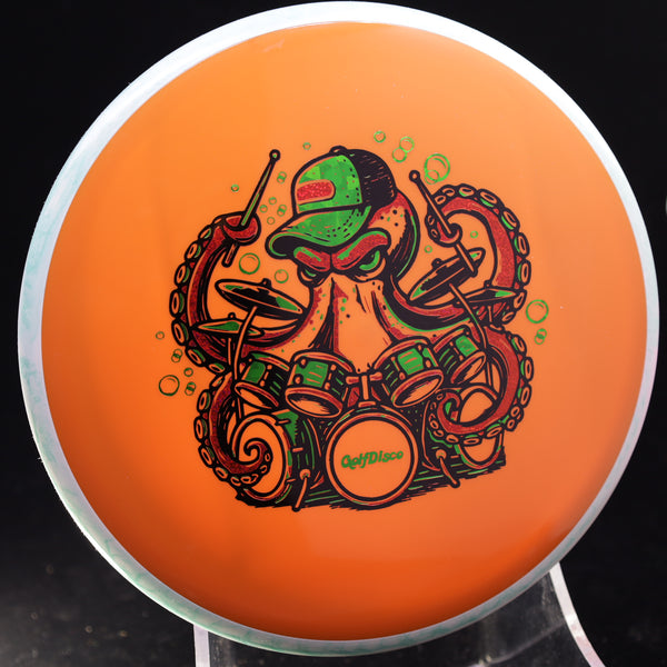 Axiom - Hex - Neutron - GolfDisco Originals "Otto" 4 ORANGE 176 axiom christmas disc disc golf discs disc golf discs for sale discs GOLFDISCO ORIGINALS hex mid Mid-Range midrange midrange driver mvp Neutron ocean life octopus otto preorder sea creature stable swirly understablem Unisex