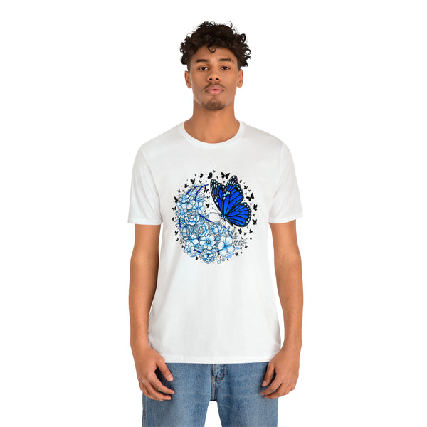 T shirt "BUTTERFLY EFFECT"    Unisex Adult Size short sleeve Jersey tee, shirt GolfDisco exclusive stamp design