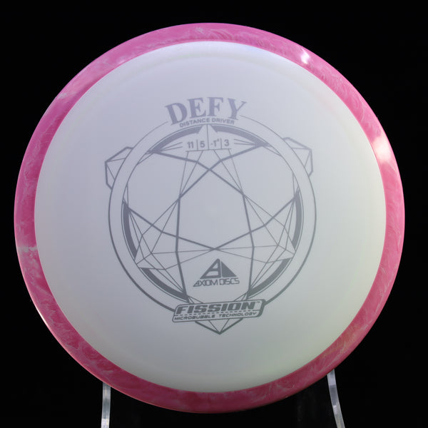 Axiom - Defy - Fission - Distance Driver 165-169 49 WHITE PINK 168 Axiom Axiom discs axiom fission defy defy Fission fission defy