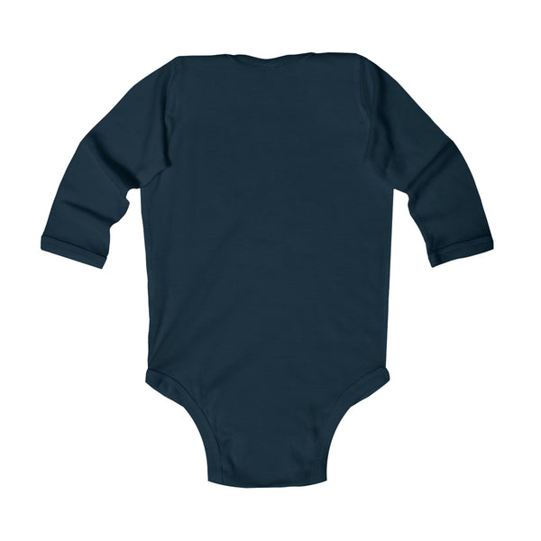 Onesie, long sleeve "MOMMY"S DISC GOLF PARTNER" - Infant Bodysuit - (NB-18M) Baby Clothing baby disc golf Bodysuits Cotton discgolf onesie DTG kid disc golf Kids' Clothing Long Sleeves mommy and baby mommy's disc golf partner Onesies Regular fit