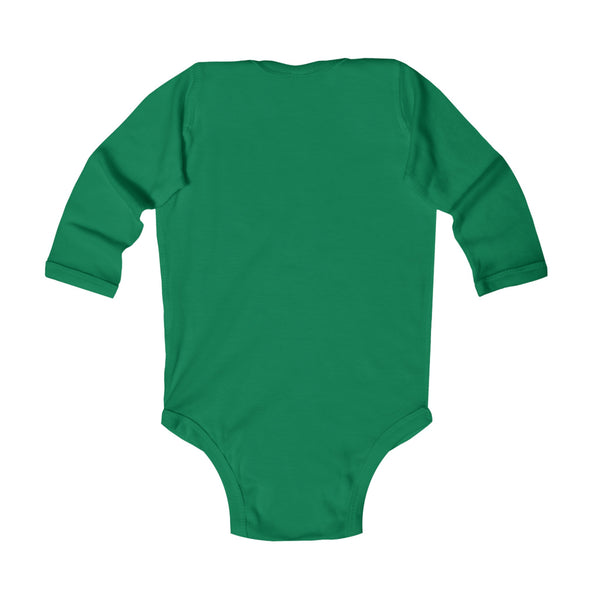 Onesie, long sleeve "MOMMY"S DISC GOLF PARTNER" - Infant Bodysuit - (NB-18M) Baby Clothing baby disc golf Bodysuits Cotton discgolf onesie DTG kid disc golf Kids' Clothing Long Sleeves mommy and baby mommy's disc golf partner Onesies Regular fit