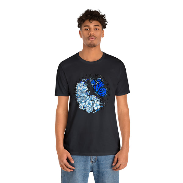 T shirt "BUTTERFLY EFFECT"    Unisex Adult Size short sleeve Jersey tee, shirt GolfDisco exclusive stamp design