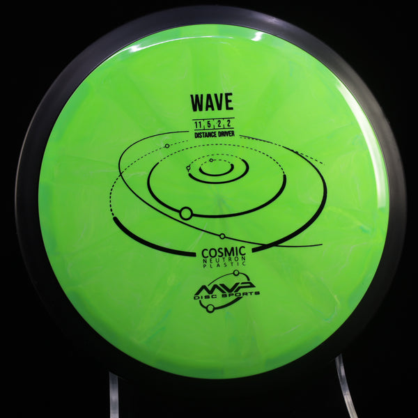 MVP - Wave - Cosmic Neutron - Distance Driver 160-164 12 LIME GREEN 163 cosmic Distance Driver Driver MVP MVP Disc Sports neutron stable understable wave