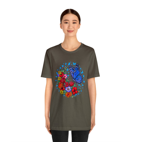 T shirt "BUTTERFLY EFFECT"   Unisex Adult Size short sleeve Jersey tee, shirt - A GolfDisco exclusive stamp design