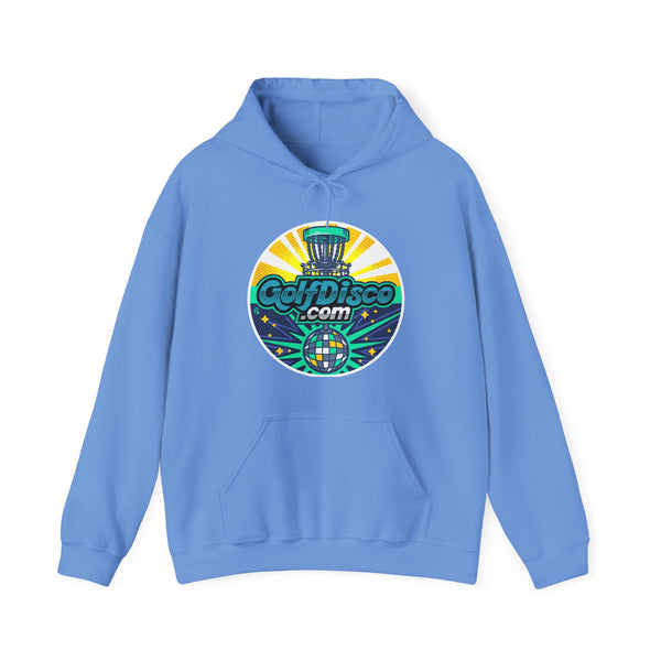 Hooded Sweatshirt - Hoodie -Unisex - Heavy Blend - GOLFDISCO logo Carolina Blue DISC GOLF HOODIE DISC GOLF PULLOVER DISC GOLF SEATER DISC GOLF SWEATSHIRT DTG GOLFDISCO GOLFDISCO LOGO GOLFDISCO.COM Hoodies Men's Clothing MYLOGO Regular fit Unisex Women's Clothing