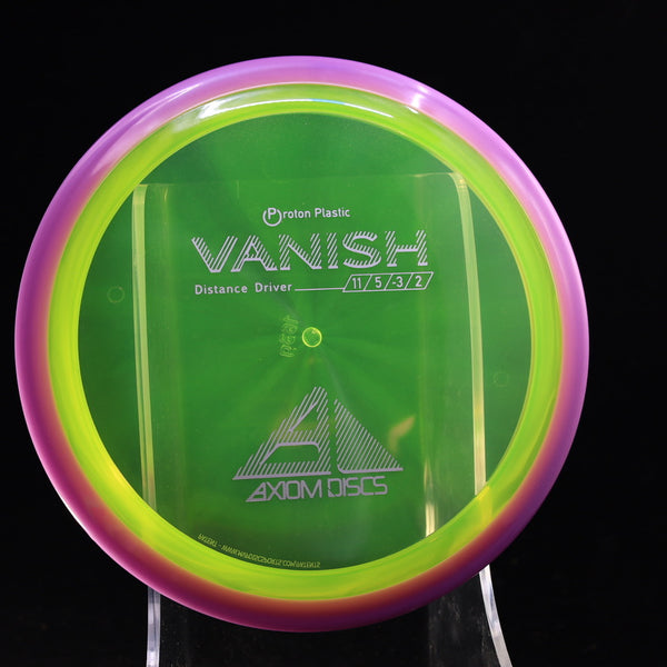 Axiom - Vanish - Proton - Distance Driver 160-164 23 GREEN VIOLET 163 axiom Disc Golf disc golf discs disc golf discs for sale discs Distance Driver Driver high speed driver mvp mvp disc sports proton vanish