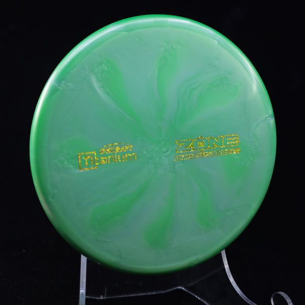 Discraft - Zone - Titanium - Putt & Approach GREEN GOLD 173-174 APPROACH PUTTER discraft Driving putter flex flx headwind lts mcbeth overstable paul Putt and Approach Putter Putting ti titanium z zone