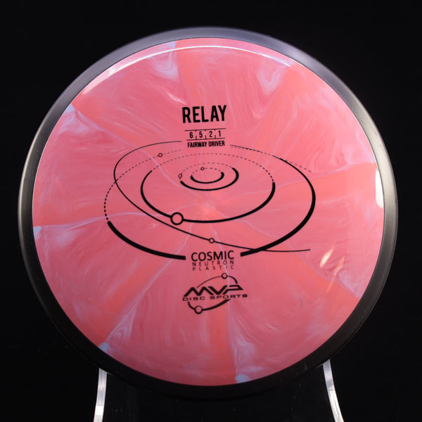 MVP - Relay - Cosmic Neutron - Fairway Driver 170-175 13 PINK-RED 172 Beginner Friendly cosmic Fairway Fairway Driver Gyro MVP MVP Disc Sports neutron relay understable