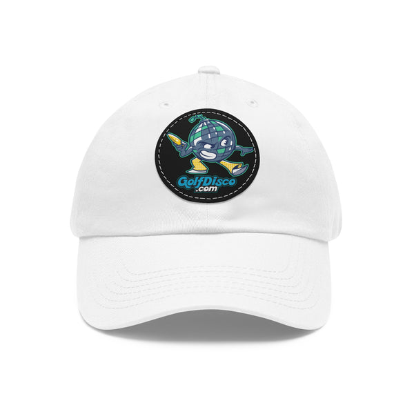 "GolfDisco" Dad Hat with round Leather Patch
