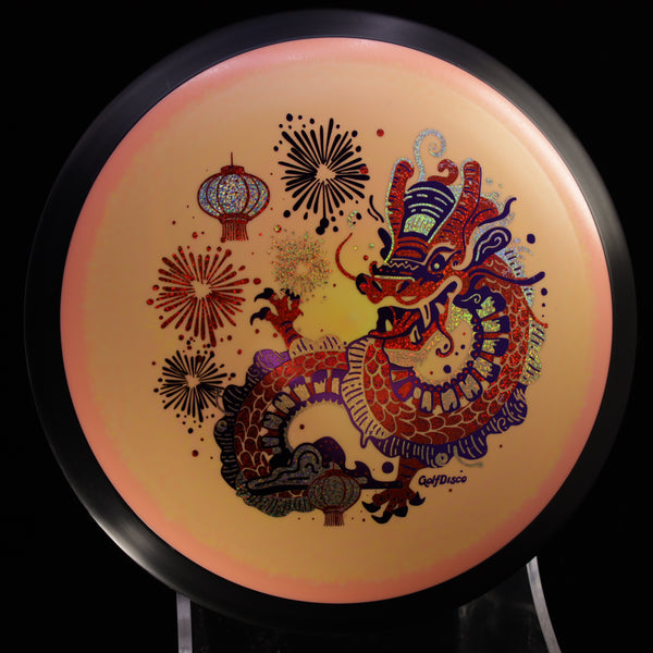 MVP - Photon - Fission - CHUXI - A GolfDisco Original stamp 3 ORANGE PINK 152 chinese dragon chinese new year chuxi cosmic Disc Golf distance driver fade 2 Fade 2.5 Fade 3 fireworks fission Glide 5 high lanterns Mvp neutron new year Photon speed 11 Turn -1