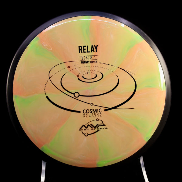 MVP - Relay - Cosmic Neutron - Fairway Driver 170-175 20 YELLOW KHAKI 173 Beginner Friendly cosmic Fairway Fairway Driver Gyro MVP MVP Disc Sports neutron relay understable