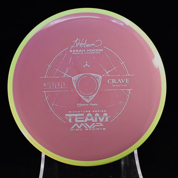 Axiom - Crave - Neutron - Sara Hokom Team Series 165-169 15 PINK GREEN 166 axiom crave disc golf discs disc golf discs for sale discs fairway fairway driver hokom neutron Sarah signature signature series sitnature team team mvp z